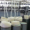 Spinning mill feeding in white roving