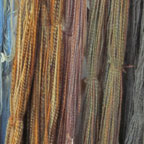 Handspun yarn skeins